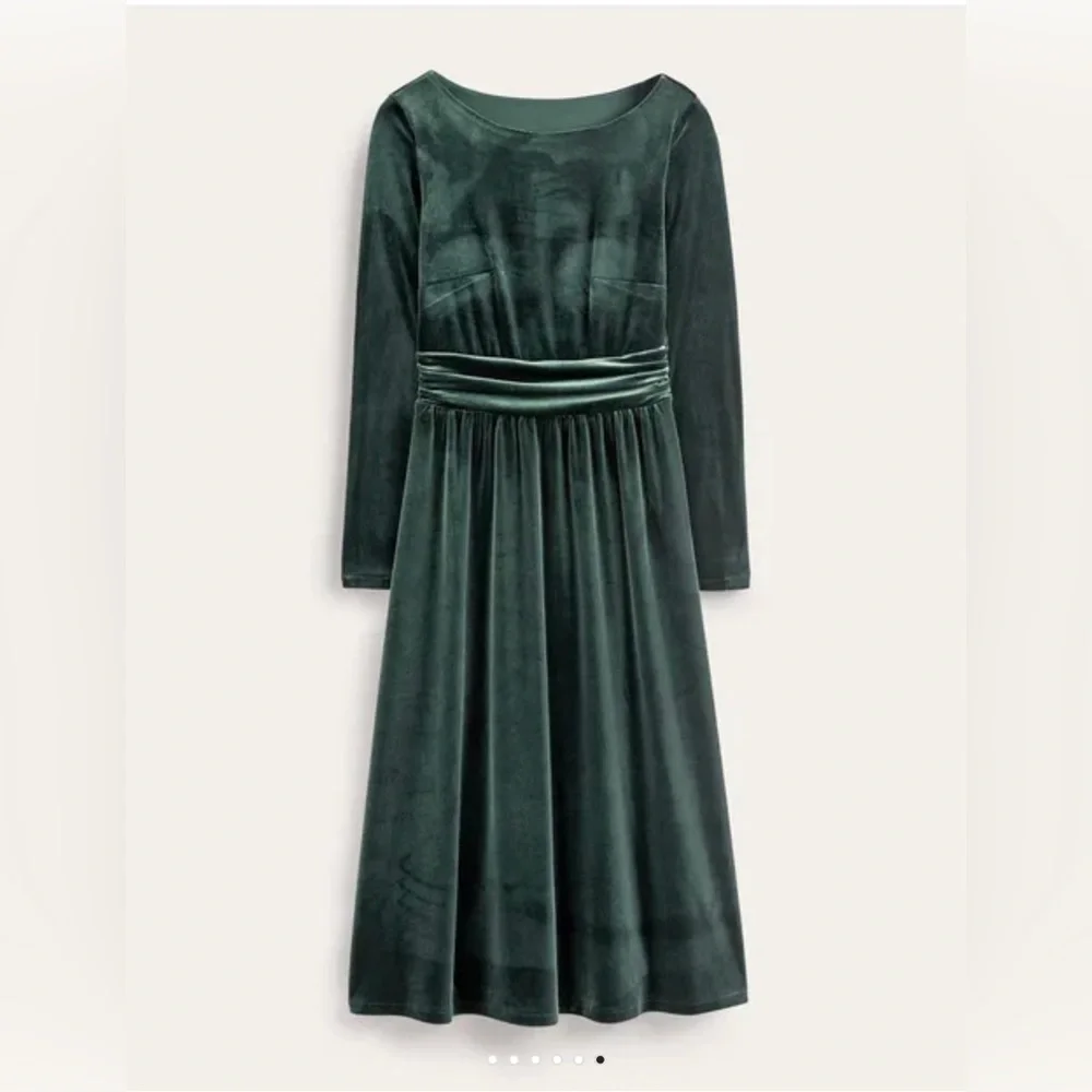 Boden Green Velvet Lois Dress 6